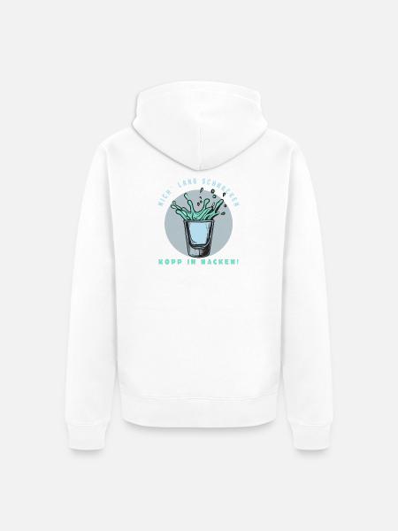 Nordischer Trinkspruch - Unisex Premium Bio Zip Hoodie - Weiß