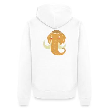 Mammouth - Veste à capuche bio Premium Unisexe - blanc - Dos - Thijin (182cm)