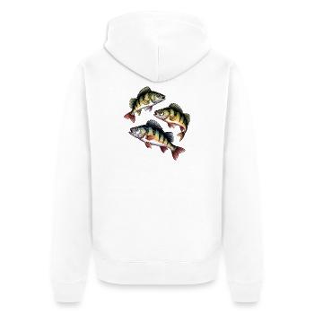Pêche à la perche - Veste à capuche bio Premium Unisexe - blanc - Dos - Thijin (182cm)