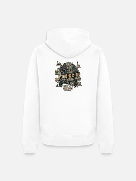 Local Love Oldenburg - Unisex Premium Bio Zip Hoodie - Weiß