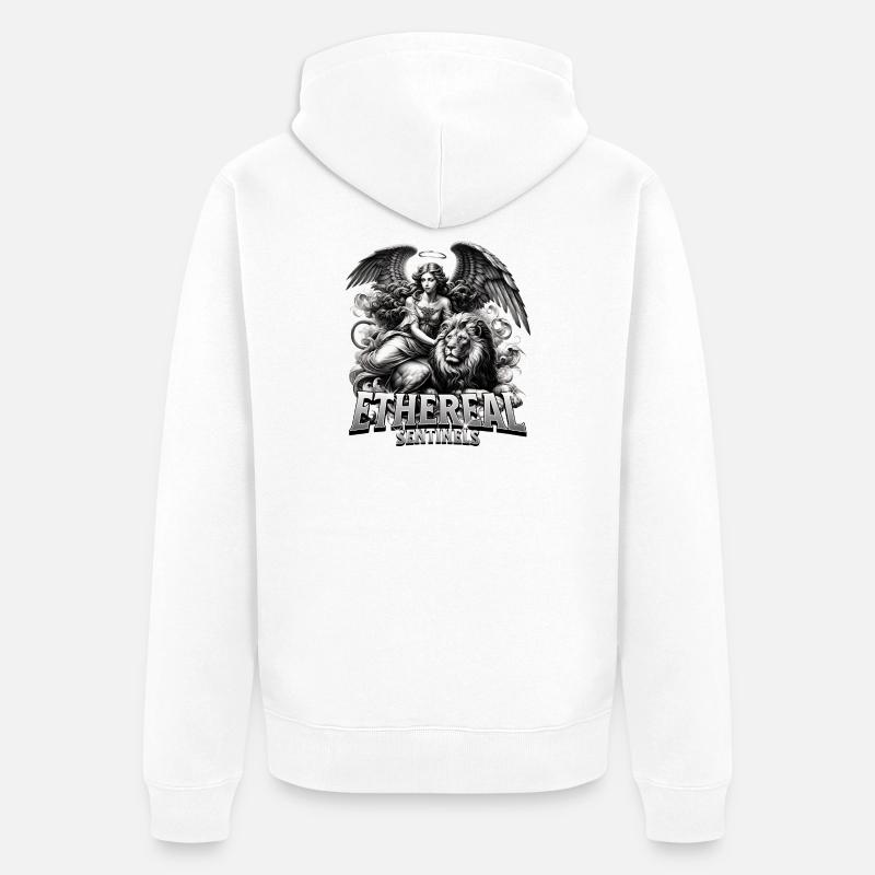 Wächter der Ätherwelt - Unisex Premium Bio Zip Hoodie - Weiß