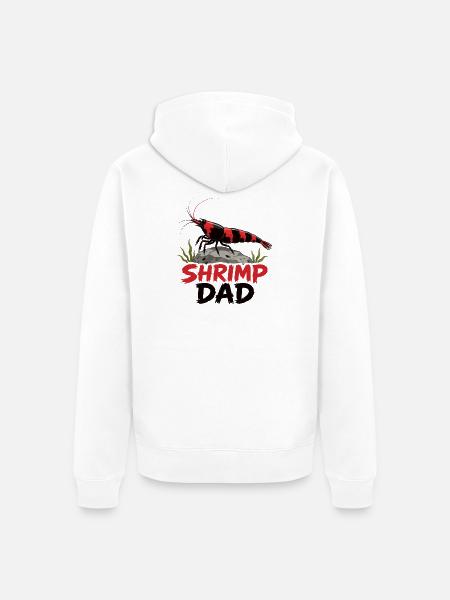 Shrimp Dad Zwerggarnele - Unisex Premium Bio Zip Hoodie - Weiß