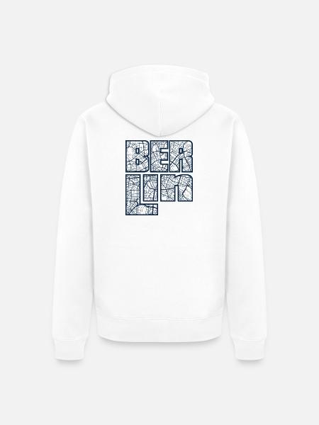 Berlin 2 - Unisex Premium Bio Zip Hoodie - Weiß
