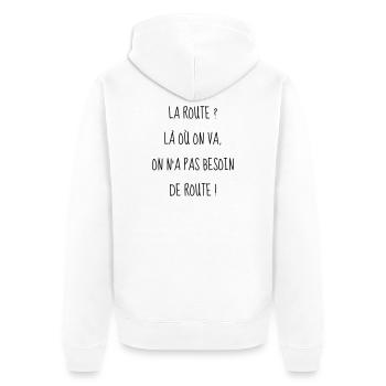 Cinéma / Citation / Série télé / Geek - Veste à capuche bio Premium Unisexe - blanc - Dos - Thijin (182cm)