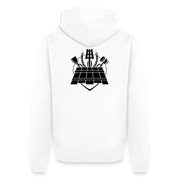 Bierbrauer Zunft, Brauer Logo, Bier - Unisex Premium Bio Zip Hoodie - Weiß - Hinten - Thijin (182cm)