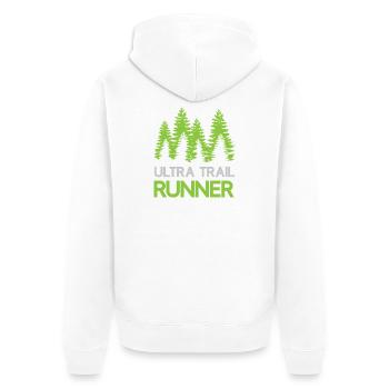 Ultra Trail Runner - Veste à capuche bio Premium Unisexe - blanc - Dos - Thijin (182cm)