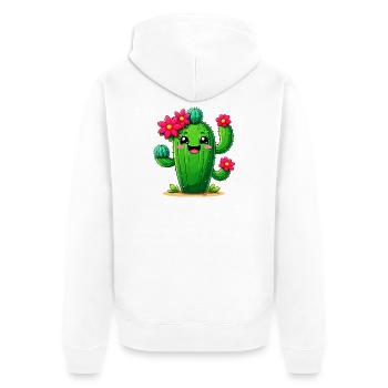 Cactus - Veste à capuche bio Premium Unisexe - blanc - Dos - Thijin (182cm)