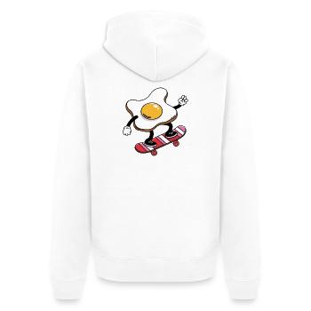 Skateboard Oeuf Daredevil - Veste à capuche bio Premium Unisexe - blanc - Dos - Thijin (182cm)