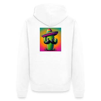 cactus - Veste à capuche bio Premium Unisexe - blanc - Dos - Thijin (182cm)