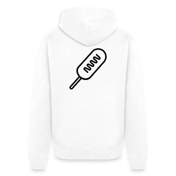 Corn Dog - Unisex Premium Bio Zip Hoodie - Weiß - Hinten - Thijin (182cm)