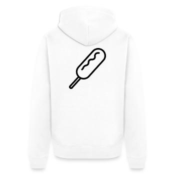 corn dog - Veste à capuche bio Premium Unisexe - blanc - Dos - Thijin (182cm)