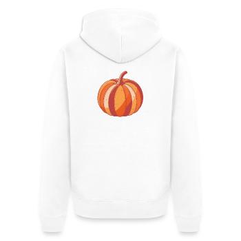Pumpkin Pop Art Autumn - Veste à capuche bio Premium Unisexe - blanc - Dos - Thijin (182cm)