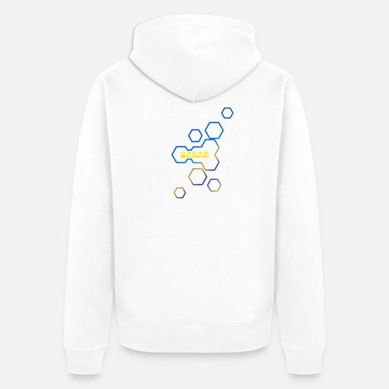 Style Baran - Veste à capuche bio Premium Unisexe - blanc