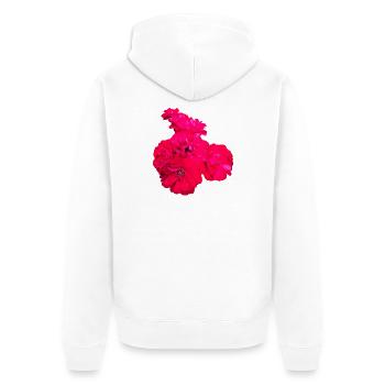 Roses - Veste à capuche bio Premium Unisexe - blanc - Dos - Thijin (182cm)