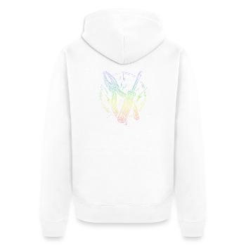 électricien - Veste à capuche bio Premium Unisexe - blanc - Dos - Thijin (182cm)