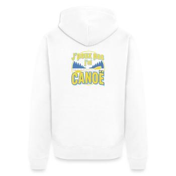 J'peux pas j'ai CANOE - Veste à capuche bio Premium Unisexe - blanc - Dos - Thijin (182cm)