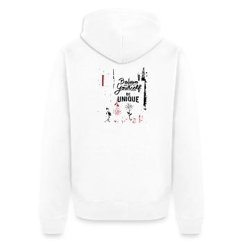 Croyez en vous - Veste à capuche bio Premium Unisexe - blanc - Dos - Thijin (182cm)