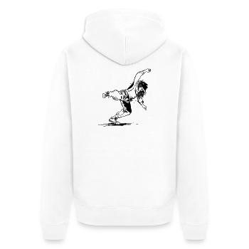 Breakdancers - Veste à capuche bio Premium Unisexe - blanc - Dos - Thijin (182cm)