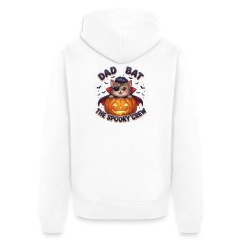 Papa Chauve-souris L’Équipage Effrayant - Veste à capuche bio Premium Unisexe - blanc - Dos - Thijin (182cm)