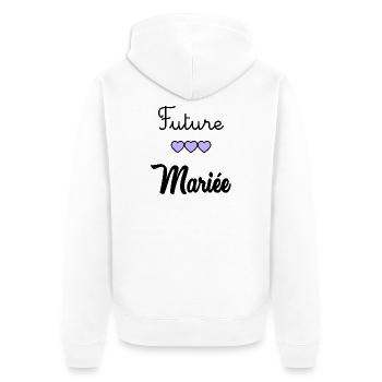FUTURE MARIEE. EVJF. MARIEE. TEAM. TEAM MARIEE - Veste à capuche bio Premium Unisexe - blanc - Dos - Thijin (182cm)