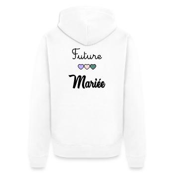 FUTURE MARIEE. EVJF. MARIEE. TEAM. TEAM MARIEE - Veste à capuche bio Premium Unisexe - blanc - Dos - Thijin (182cm)