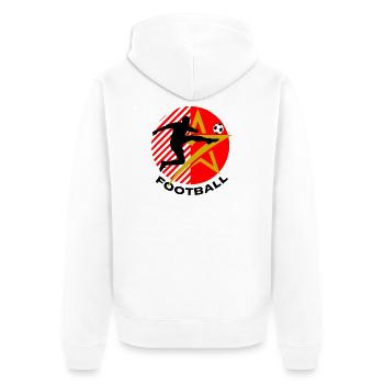 Football - Veste à capuche bio Premium Unisexe - blanc - Dos - Thijin (182cm)