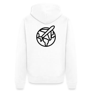 Voyage - Veste à capuche bio Premium Unisexe - blanc - Dos - Thijin (182cm)