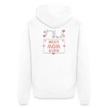 Meilleure maman - Veste à capuche bio Premium Unisexe - blanc - Dos - Thijin (182cm)
