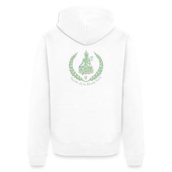 Tara Verte - Veste à capuche bio Premium Unisexe - blanc - Dos - Thijin (182cm)