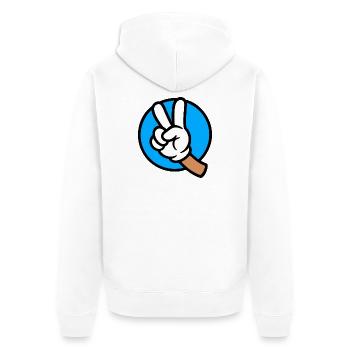Yesss! - Veste à capuche bio Premium Unisexe - blanc - Dos - Thijin (182cm)