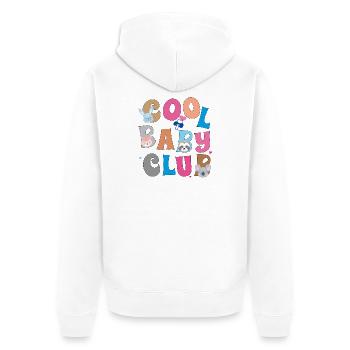 Club des Bébés Cool - Veste à capuche bio Premium Unisexe - blanc - Dos - Thijin (182cm)