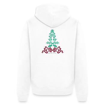 Énergie enracinée - Veste à capuche bio Premium Unisexe - blanc - Dos - Thijin (182cm)