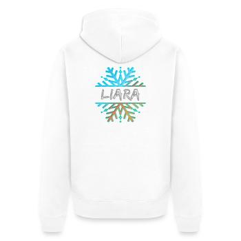 Liara - Veste à capuche bio Premium Unisexe - blanc - Dos - Thijin (182cm)