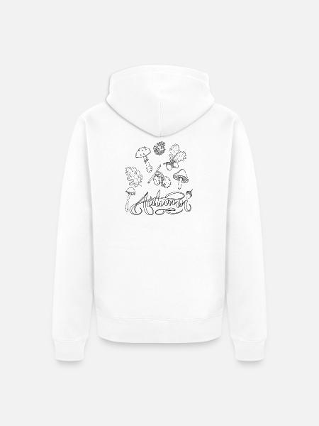 Autumn - Unisex Premium Bio Zip Hoodie - Weiß
