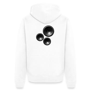 haut-parleurs haut-parleurs - Veste à capuche bio Premium Unisexe - blanc - Dos - Thijin (182cm)