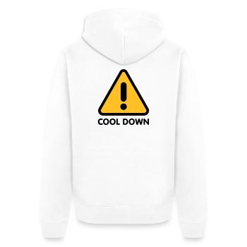 Cool down | Runter kommen - Veste à capuche bio Premium Unisexe - blanc - Dos - Thijin (182cm)