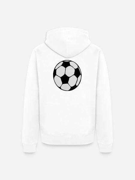 ballon-foot - Veste à capuche bio Premium Unisexe - blanc