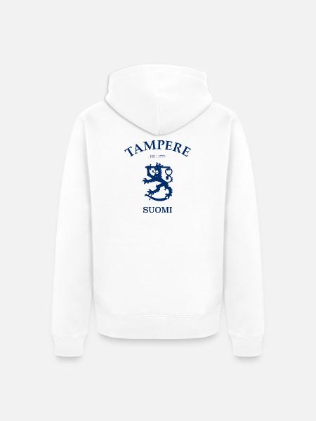 Tampere Suomi Finland Finnland - Unisex Premium Bio Zip Hoodie - Weiß
