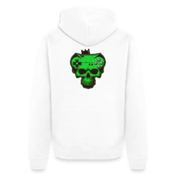 skull gamer - Veste à capuche bio Premium Unisexe - blanc - Dos - Thijin (182cm)