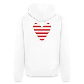 MERCI. MAÎTRESSE. MAÎTRE. MERCI MAÎTRESSE - Veste à capuche bio Premium Unisexe - blanc - Dos - Thijin (182cm)