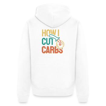 Comment réduire les glucides - Veste à capuche bio Premium Unisexe - blanc - Dos - Thijin (182cm)