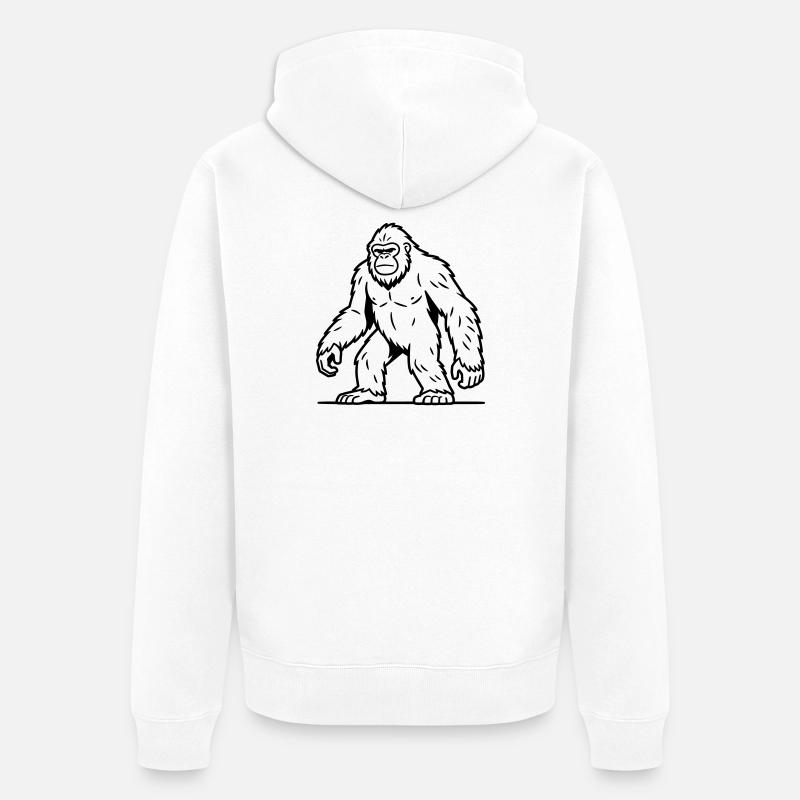 sasquatch - Veste à capuche bio Premium Unisexe - blanc