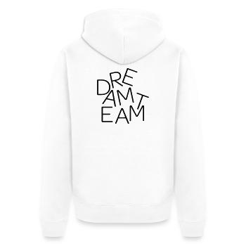 Dream Team Gift - Unisex Premium Organic Zip Hoodie - white - Back - Thijin (182cm)