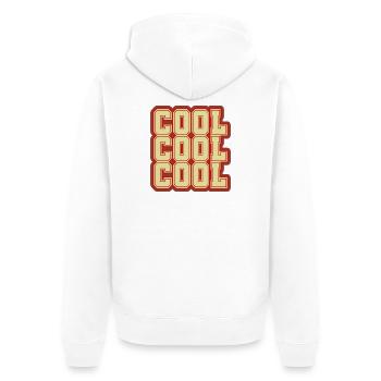 Design rétro vintage - COOL - Veste à capuche bio Premium Unisexe - blanc - Dos - Thijin (182cm)