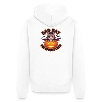 Papa Chauve-souris L’Équipage Effrayant - Veste à capuche bio Premium Unisexe - blanc - Dos - Thijin (182cm)