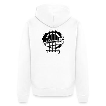 Une partie d'une guitare classique - Veste à capuche bio Premium Unisexe - blanc - Dos - Thijin (182cm)