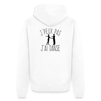 J'peux pas j'ai danse  - Veste à capuche bio Premium Unisexe - blanc - Dos - Thijin (182cm)