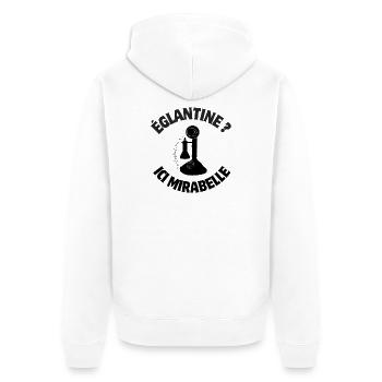 septième compagnie, 7ème compagnie, Tassin - Veste à capuche bio Premium Unisexe - blanc - Dos - Thijin (182cm)