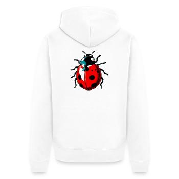 Coccinelle - Veste à capuche bio Premium Unisexe - blanc - Dos - Thijin (182cm)