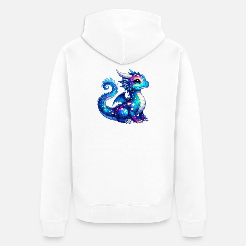Dragon - Veste à capuche bio Premium Unisexe - blanc